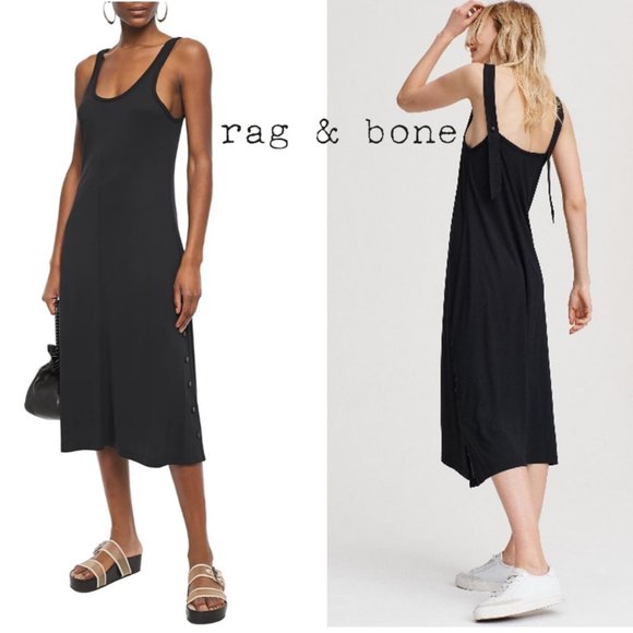 rag & bone Allegra Tank Dress in black - Picture 2 of 6